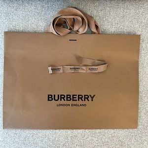 Burberry Paper Bag with ribbon